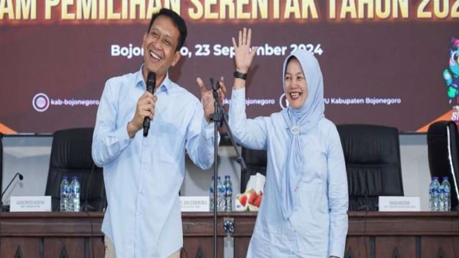 Cabup-cawabup Bojonegoro Setyo Wahono-Nurul Azizah.