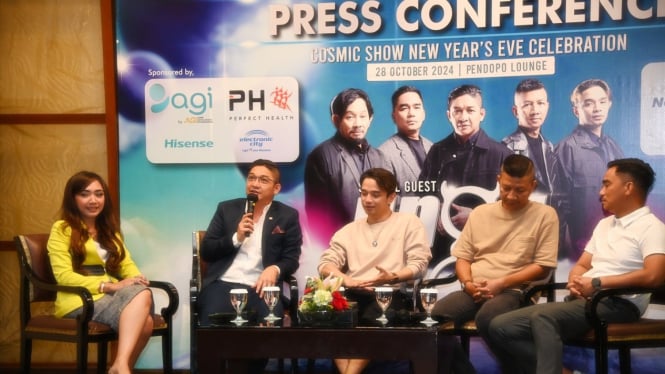 Konferensi Pers agenda Konser Tahun Baru band Ungu di Hotel Borobudur Jakarta