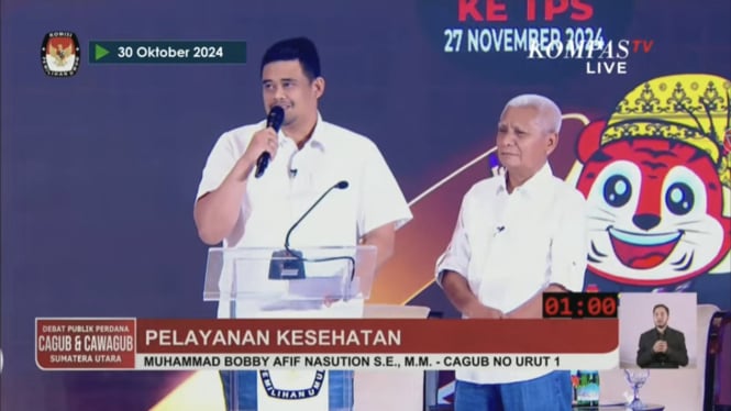 Bobby Nasution di Debat Pilkada Sumatera Utara