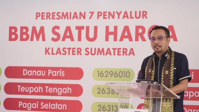 Peresmian 7 Penyalur BBM Satu Harga Klaster Sumatera