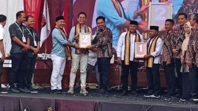 Pengundian nomor urut pilkada Lampung Selatan