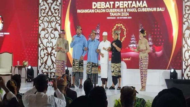 Debat perdana cagub-cawagub Bali 2024.