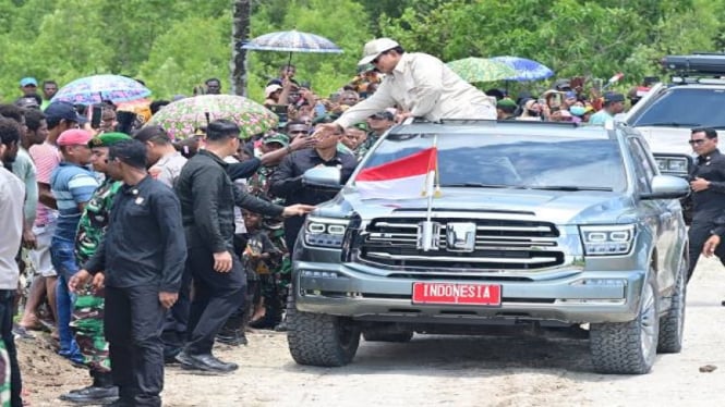 Presiden Prabowo kunjungan ke Desa Wanam, Kabupaten Merauke, Papua Selatan