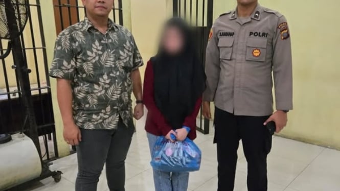 HM saat diamankan petugas kepolisian.(dok Polda Sumut)