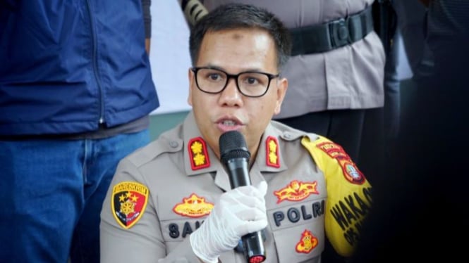 Wakapolres Metro Bekasi Ajun Komisaris Besar Pol. Saufi Salamun. 