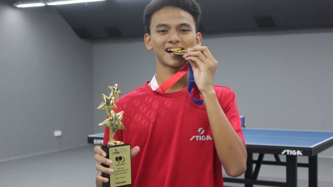 Bintang muda Indonesia Pingpong League (IPL) 2024, Naufal Junindra