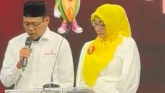 Debat Pertama Pilkada Depok, Pertanyaan Gentrifikasi dan Joget Sadbor Bikin Gagal Fokus Imam-Ririn