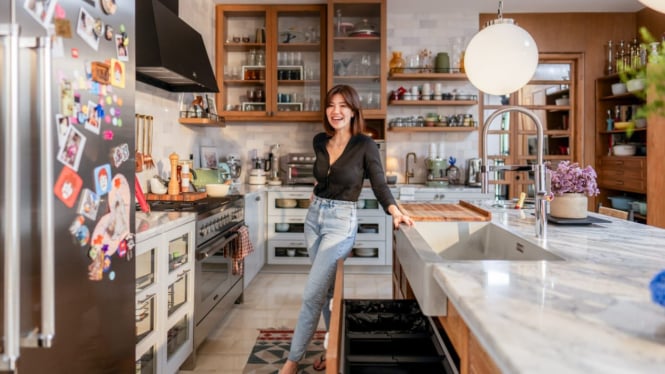 Dapur Nyaman dan Praktis Open Plan ala Agatha Suci