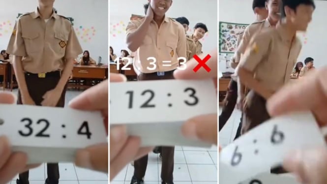 Viral para siswa SMA tak bisa jawab soal pembagian sederhana