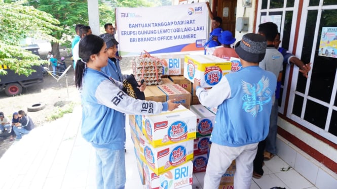 BRI Peduli salurkan bantuan untuk korban erupsi gunung Lewotobi Laki-laki