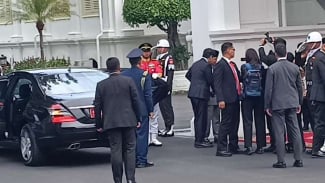 Prabowo Terima Kunjungan PM Lawrence Wong di Istana Merdeka