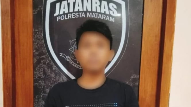 Pelaku usai diamankan polisi (istimewa)