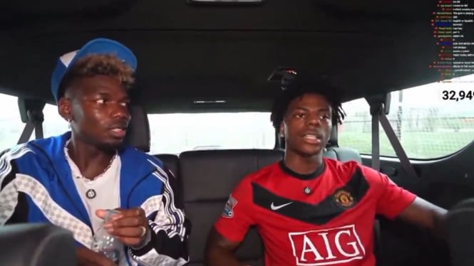 Paul Pogba dan IShowSpeed