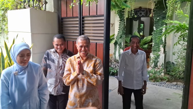 Jokowi menerima tamu cawabup Klaten nomor urut 1 Sova Marwanti