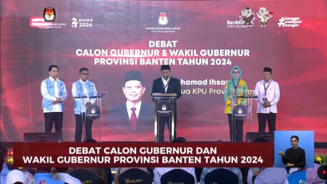 Debat pilgub banten 2024, terkait sub-tema Kesejahteraan dan daya Saing Daerah