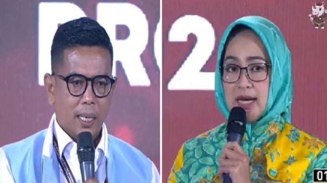 Cagub Banten Andra Soni dan Airin Rachmi Diany