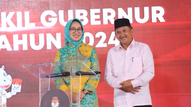 Pasangan cagub-cawagub Banten, Airin Rachmi Diany dan Ade Sumardi