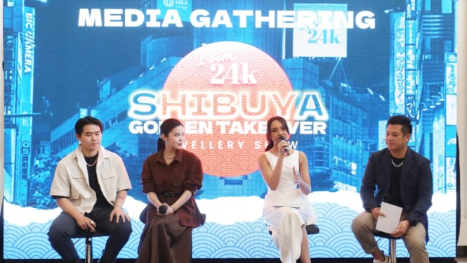  Lyodra dalam acara Shibuya Golden Takeover