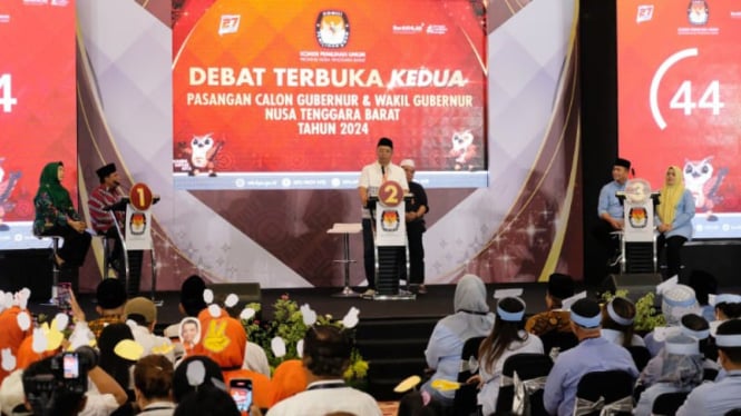 Debat kedua Pilgub NTB 2024 digelar Jumat, 8 November 2024 (Satria)