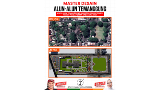 Calon Bupati Agus Gondrong Luncurkan Desain Alun-Alun Tepat di HUT Kabupaten Temanggung ke-190