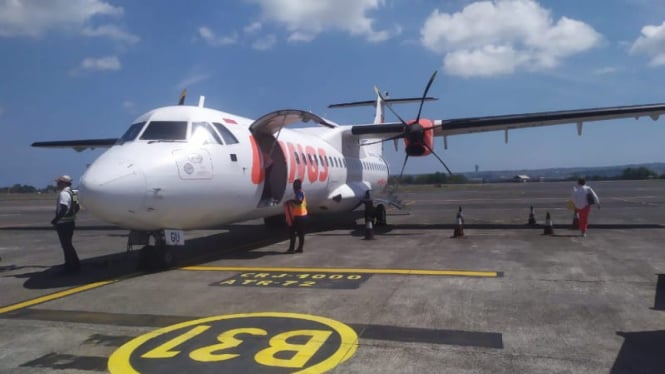 Ilustrasi pesawat di Bandara Lombok (Satria)