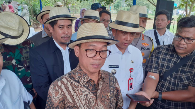 Menteri Desa dan Pembangunan Daerah Tertinggal (Mendes PDT), Yandri Susanto di Tangerang