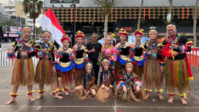 Penampilan misi budaya Kiny Cultura Indonesia