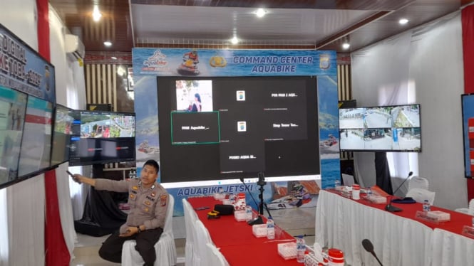 Polda Sumut terjunkan 868 personil amankan Aquabike Danau Toba 2024.(dok Polda Sumut)