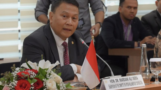 Miembro del DPR y presidente del Parlamento Indonesio Bksap Mardani Ali Sera.