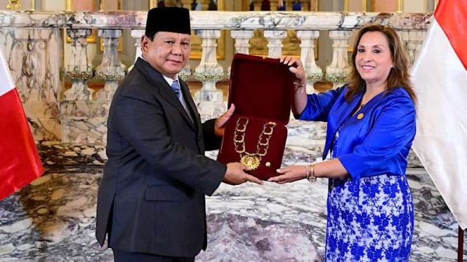 Presiden RI, Prabowo Subianto dan Presiden Republik Peru, Dina Boluarte