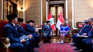 Prabowo Perkuat Kerja Sama Bidang Kebudayaan dan Ekonomi dengan Presiden Peru