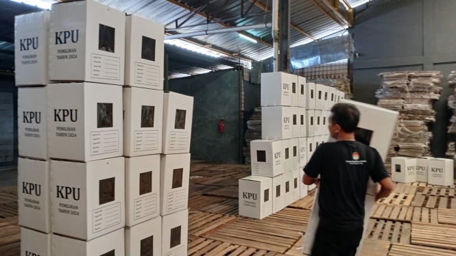 Gudang logistik KPU Kota Tangerang