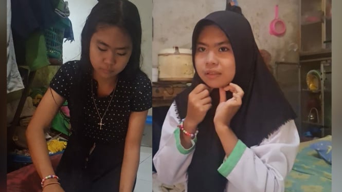 Nadia Putri Darmawan, Siswi Beragama Kristen yang sekolah di Madrasah Islam.