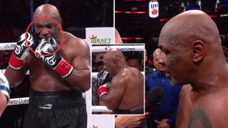 Glagat Aneh Mike Tyson Jadi Sorotan Saat Dikalahkan Jake Paul