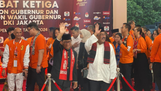 Geisz Chalifah, Loyalis Anies Hadir Bareng Pendukung Pramono-Rano di Debat Pamungkas