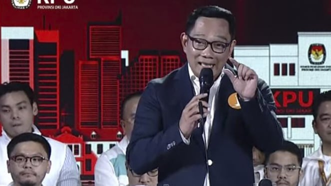 Ridwon Kamil, tercer debate para los candidatos a gobernador y vicegobernador de Yakarta