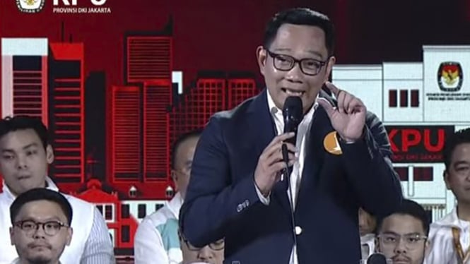 Ridwan Kamil, Debat Ketiga Calon Gubernur dan Wakil Gubernur Jakarta