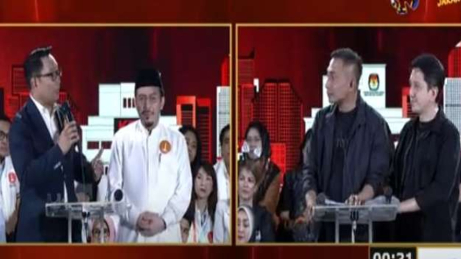 Debat ketiga Pilgub Jakarta, Minggu, 17 November 2024.