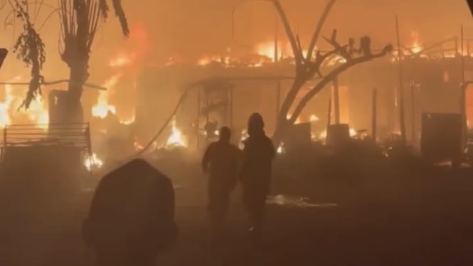 Kebakaran Besar di Kebon Jeruk Jakbar, 15 Rumah Hangus Terbakar