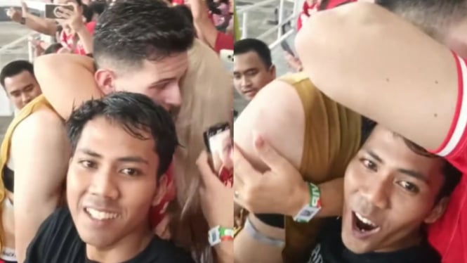 Momen Kocak Fans Nekat Minta Foto Saat Justin Hubner Lagi Mesra dengan Pacar