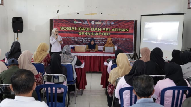 Diskominfo Kaltim Gelar Sosialisasi SP4N LAPOR! di Desa Sungai Terik, Kabupaten Paser