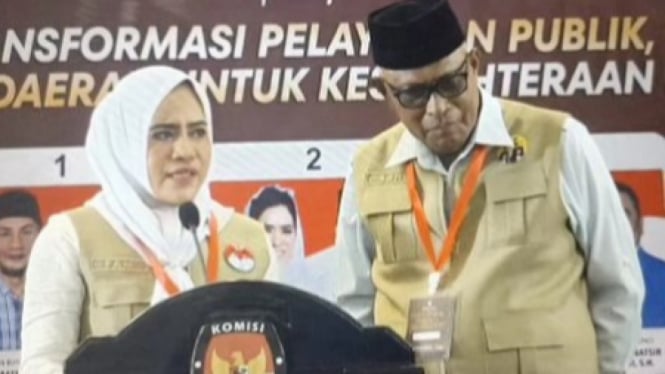 Pasangan calon bupati dan wakil bupati Kabupaten Sula, Maluku Utara yaitu Fifian Adeningsi Mus dan Saleh Marasabessy (Dok. Istimewa)