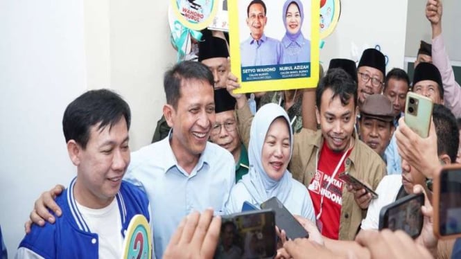 Cabup-cawabup Bojonegoro Setyo Wahono-Nurul Azizah.