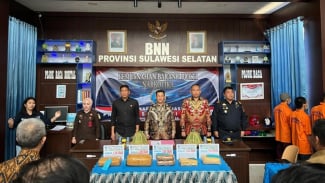 Pemusnahan 6,2 Kilogram Ganja oleh Kanwil Bea Cukai Sulbagsel dan BNNP Sulawesi Selatan