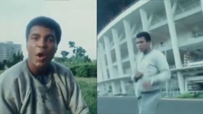 Video Lawas Muhammad Ali Lari di GBK, Netizen: Momen Mahal