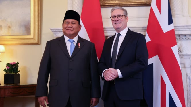 Presiden Prabowo Temui PM Inggris Keir Starmer di London