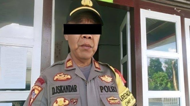 El jefe de la comisaría de policía de Solok del Sur, con las iniciales DI, es sospechoso de disparar contra el Departamento de Investigación Criminal.