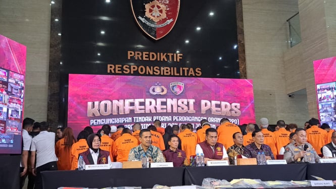 Bareskrim Polri ungkap kasus tindak pidana perdagangan orang (TPPO).