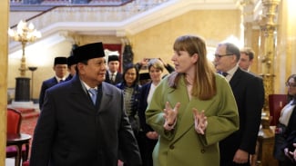 Momen Lucu Presiden Prabowo dan Wakil PM Inggris saat Bahas 'Kucing'