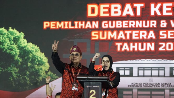 Pasangan cagub dan cawagub Sumatera Selatan, Eddy Santana-Riezky Aprilia